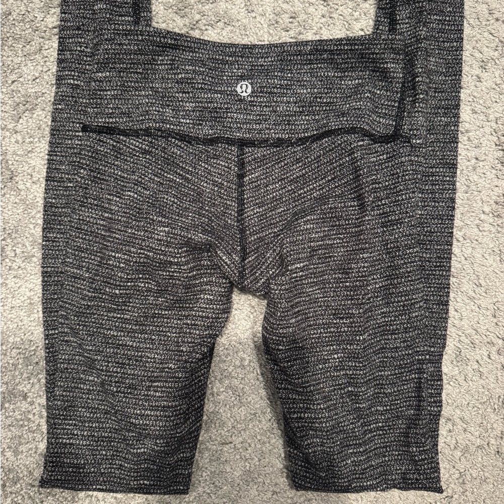lululemon athletica Black and Gray Leggings
